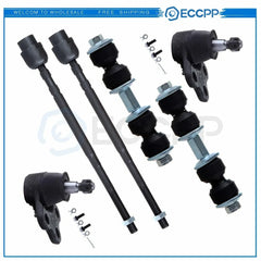 6PCS Front Lower Ball Joints Sway Bars Inner Tie Rods For Buick Allure Century KOEEP [1]