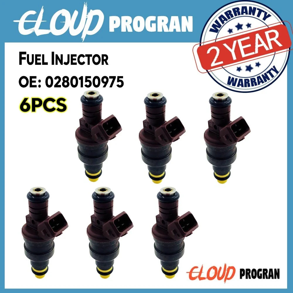 6PCS Fuel Injector 0280150975 Fit For GM Omega Silverado 4.1 V6 6B93BC-57 [1]