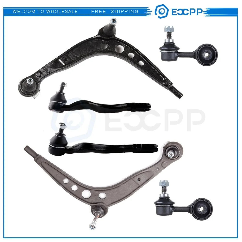 6PCS Lower Control Arm Sway Bar Outer Tie Rod Kit Fits BMW 318i 318ti 323i 325is KOEEP [1]