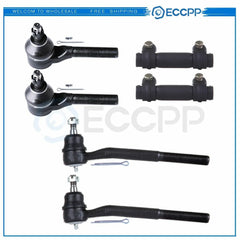 6Pc Front Inner Outer Tie Rod Ends Sleeve For 1998-2004 Chevrolet Blazer S10 6B93BC-57 [1]