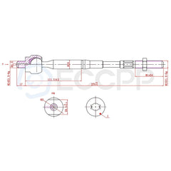 6Pcs For 2003-2008 Toyota For Corolla Front Inner Outer Tie Rods Sway Bars Kit KOEEP [4]