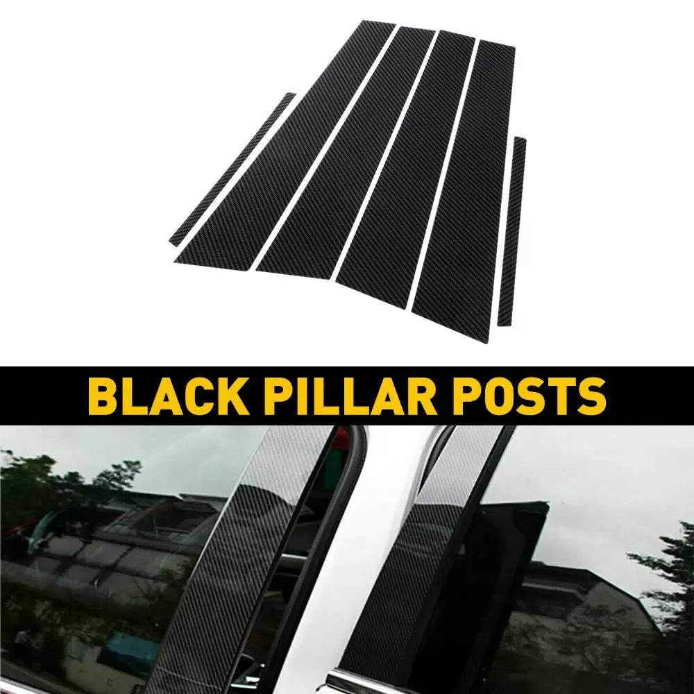 6X Black Pillar Post For 2011-2021 Dodge Charger Trim Door Cover Car Accessories 6B93BC-57 [10]