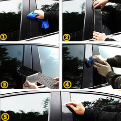 6X Black Pillar Post For 2011-2021 Dodge Charger Trim Door Cover Car Accessories 6B93BC-57 [2]