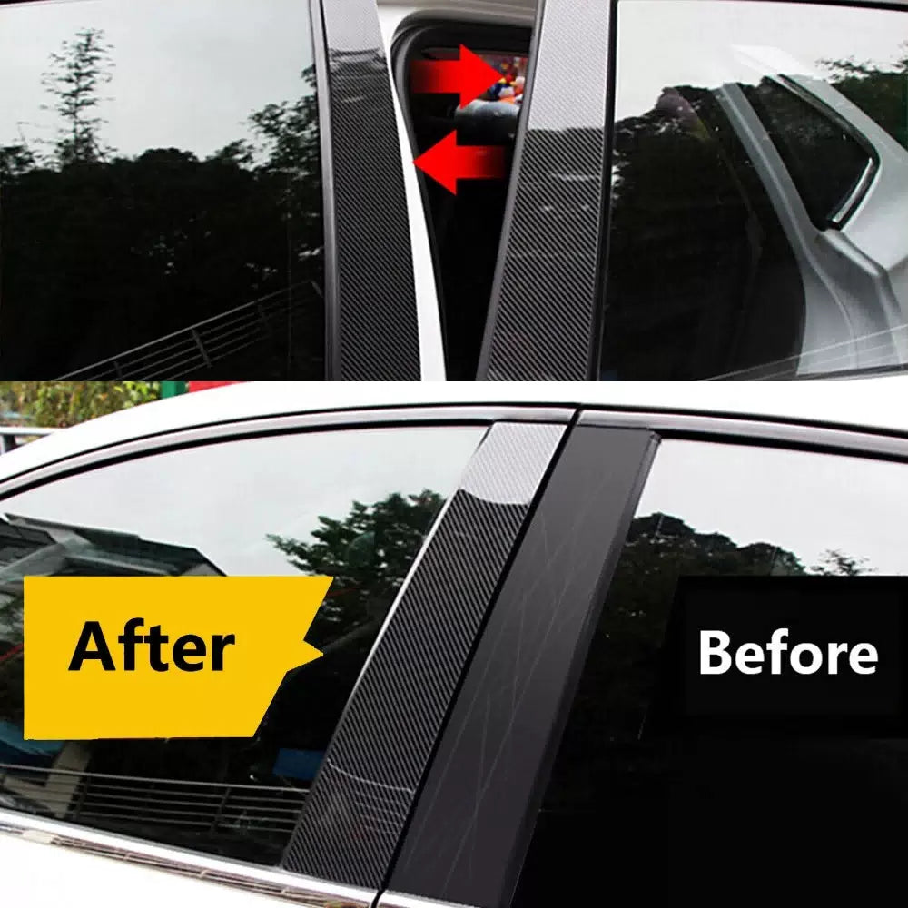 6X Black Pillar Post For 2011-2021 Dodge Charger Trim Door Cover Car Accessories 6B93BC-57 [6]