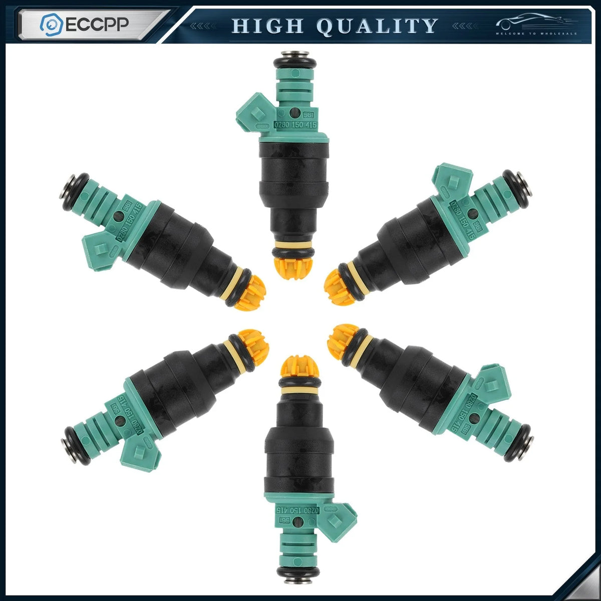 6 Fuel Injectors For BMW 323I 323IS 2.5L 1998 1999 BMW M3 3.3L 1994 1995 KOEEP [1]