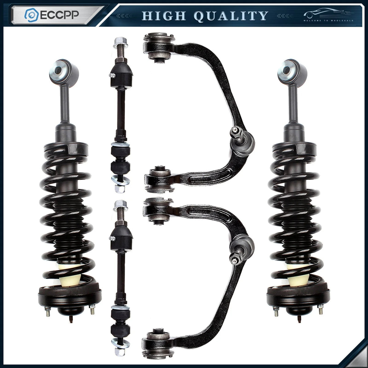 6pc Front Struts Control Arm Sway Bar Links for Ford F-150 Mark LT - 4WD ONLY KOEEP [1]