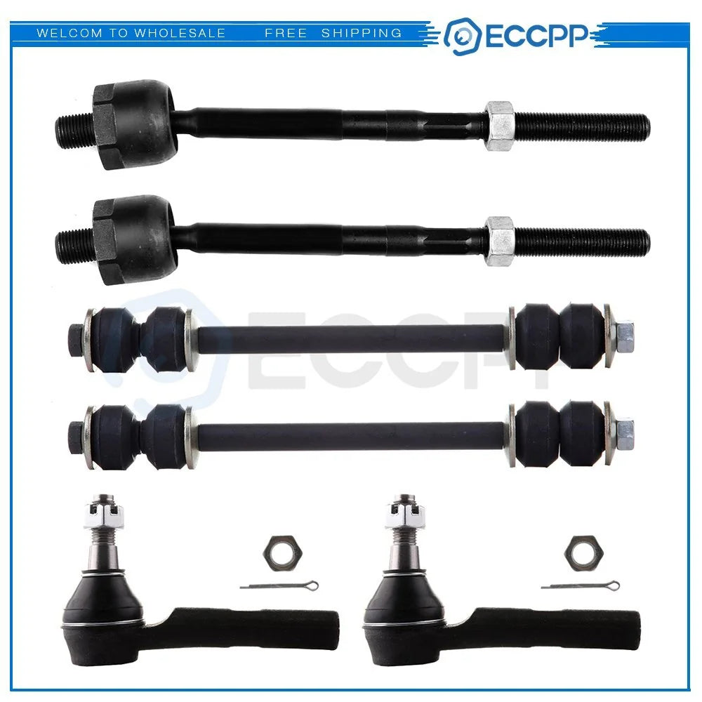 6pc Front Tie Rod Inner Outer Sway Bar Suspension Kit for Ford Explorer 01-05 KOEEP [1]
