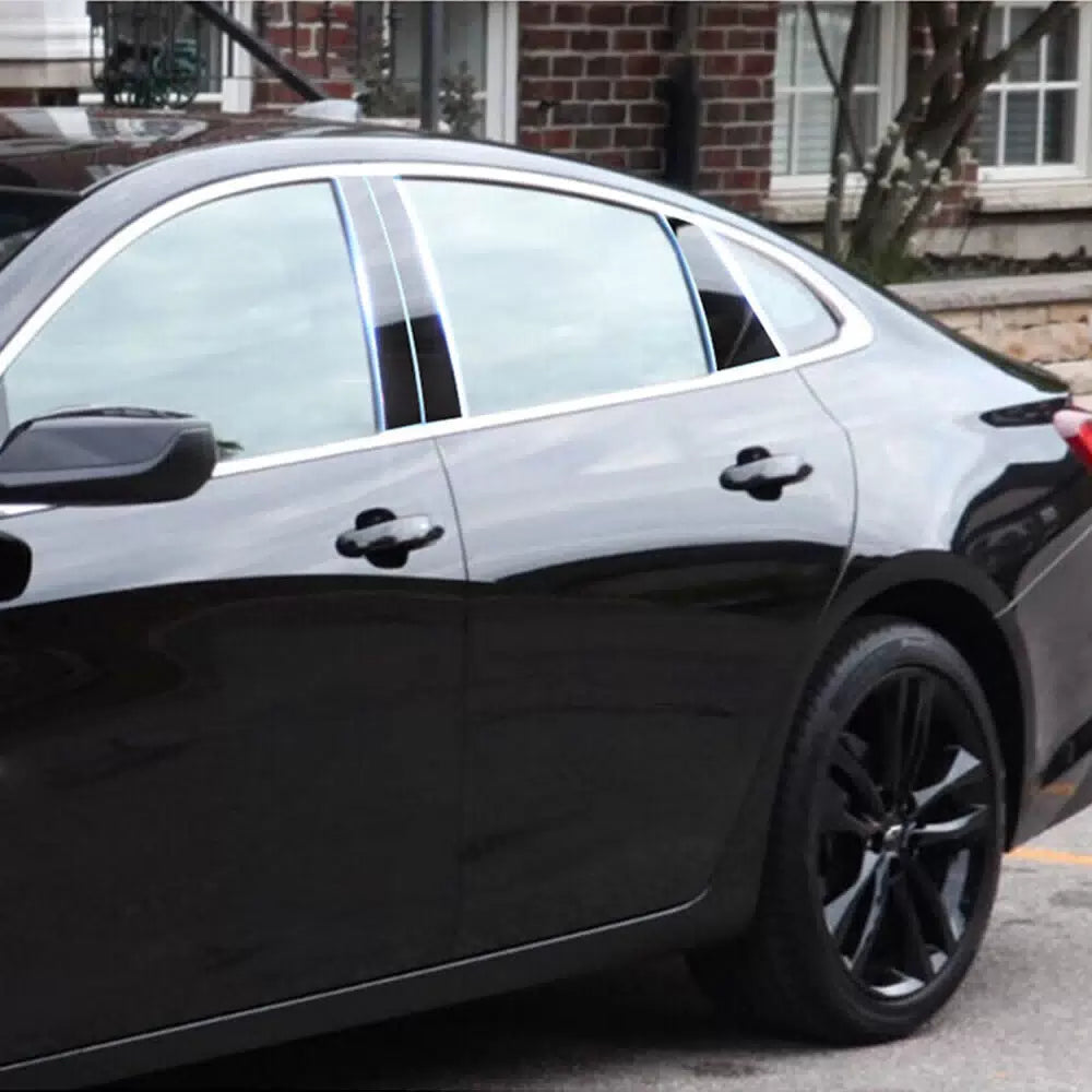 6pc Glossy Pillar Posts Door Trim For Chevrolet Malibu 2016-2021 US Stock EOA 6B93BC-57 [8]