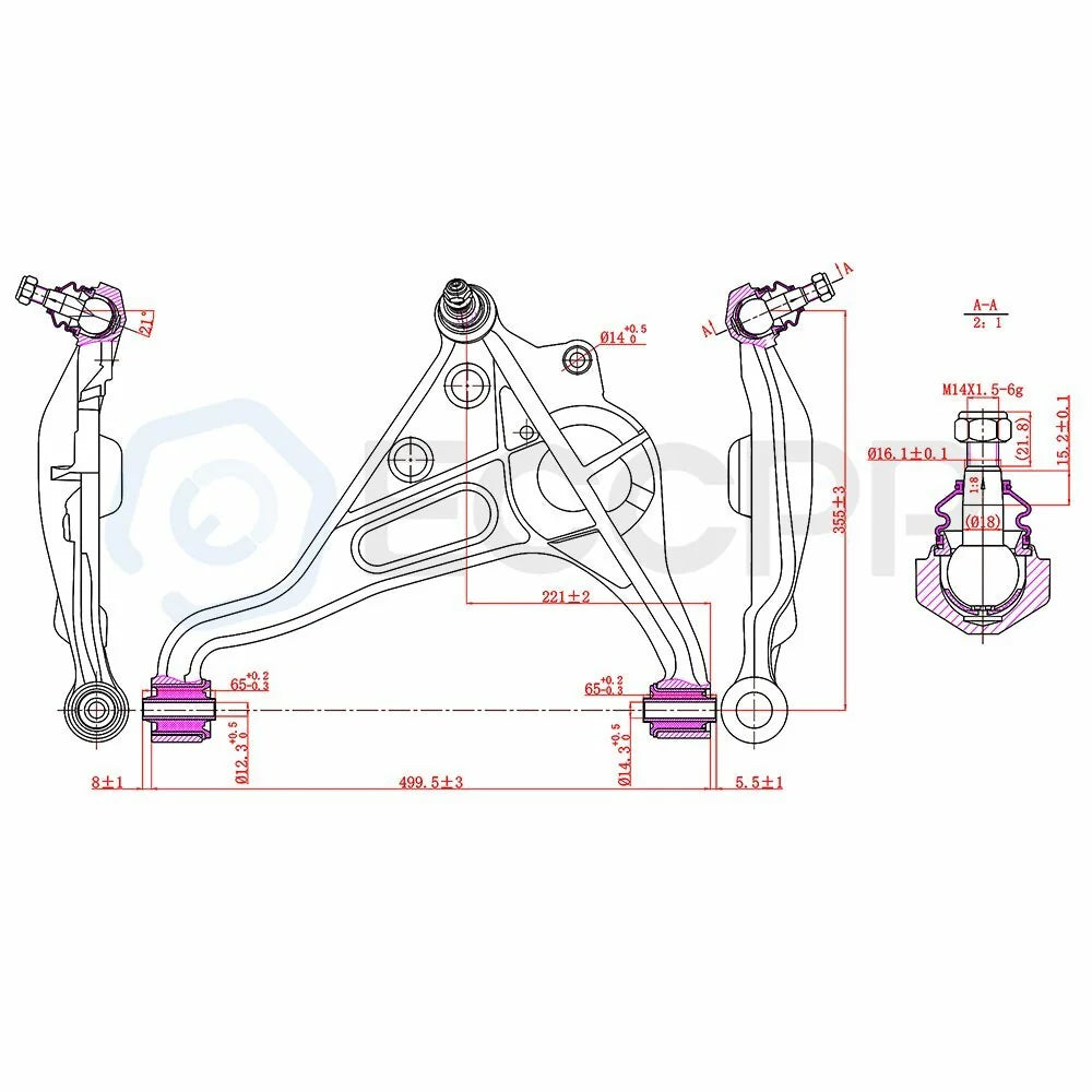 6pcs Complete Front Suspension Kit For 1999 - 2004 Chevy Tracker Suzuki Vitara KOEEP [2]