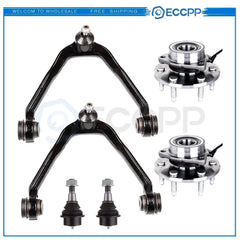 6pcs For 02-06 Chevy Cadillac Control Arm Ball Joint Wheel Bearing & Hub 6-Bolt KOEEP [1]
