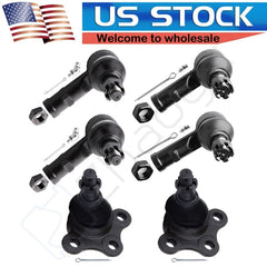6pcs For 1996-1999 Isuzu Acura SLX Front Inner Outer Tie Rods Upper Ball Joint KOEEP [1]