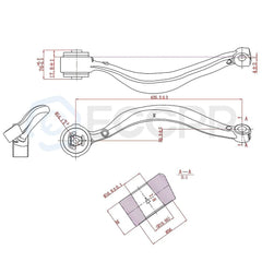 6pcs For 2000-2003 BMW X5 Front Lower Control Arm Ball Joints Sway Bar Links Kit KOEEP [4]