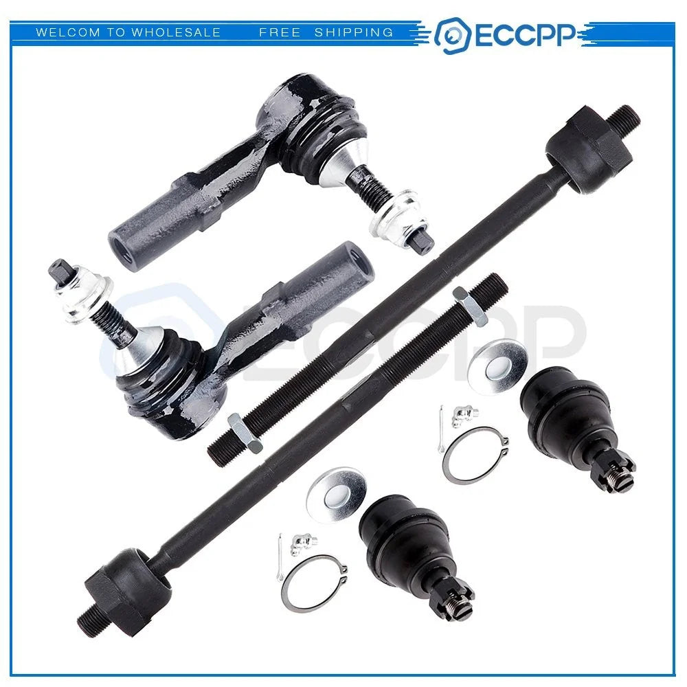6pcs For 2003-06 Lincoln Navigator Front Inner Outer Tie Rods Lower Ball Joints KOEEP [1]