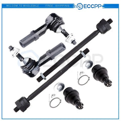 6pcs For 2003-06 Lincoln Navigator Front Inner Outer Tie Rods Lower Ball Joints KOEEP [1]