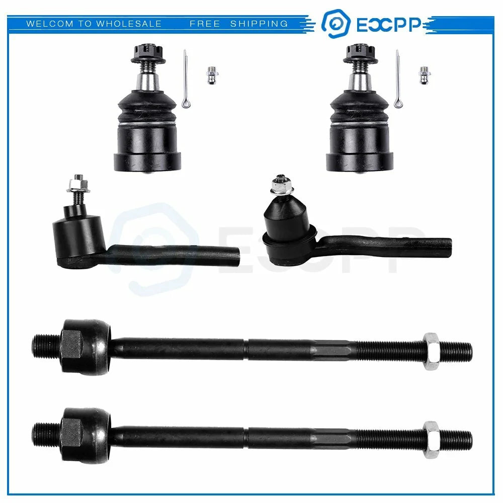 6pcs For 2003 - 2006 07 Cadillac CTS Front Suspension Tie Rod Ends & Ball Joints KOEEP [1]