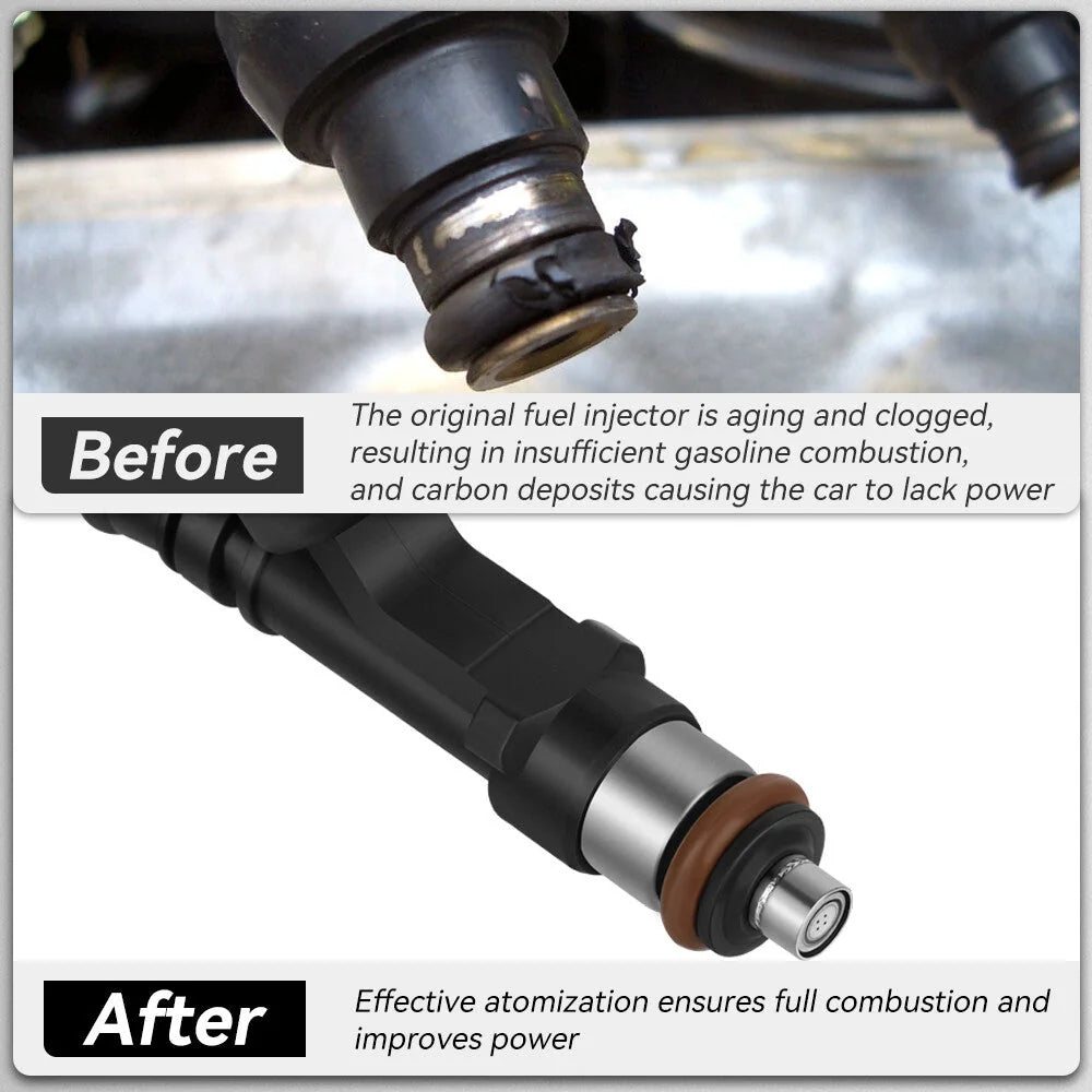 6pcs For 2004-2012 Jeep Liberty 2004-2010 Dodge Ram 1500 Pickup Fuel Injectors KOEEP [4]