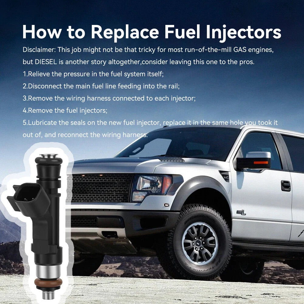 6pcs For 2004-2012 Jeep Liberty 2004-2010 Dodge Ram 1500 Pickup Fuel Injectors KOEEP [7]