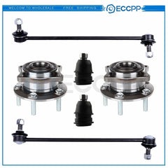 6pcs For 2007-2012 Hyundai Front Wheel Hub & Bearing Assembly + Suspension Parts KOEEP [1]