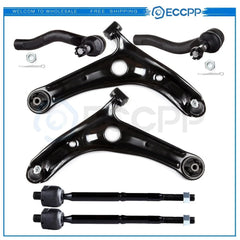6pcs Front Control Arms Tie Rod Ends For Toyota Echo 1.5L 2000-2005 KOEEP [1]
