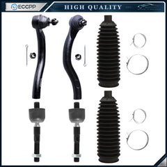 6pcs Front Inner and Outer Tie Rod Ends For 2003 2004 2005 2006 HONDA ACCORD KOEEP [1]