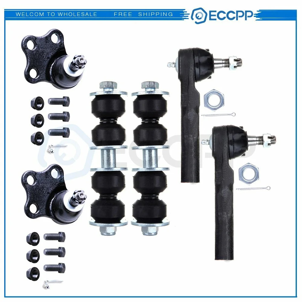 6pcs Front Tie Rod Ends Ball Joints For Chevy Cavalier Pontiac Sunfire 2.2L 2.4L KOEEP [1]