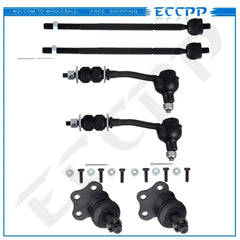 6pcs Front Tie Rod Ends Ball Joints For Dodge Dakota Durango SLT 1997-1999 KOEEP [1]