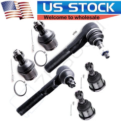6pcs Front Tie Rod Ends Ball Joints For Dodge Ram 1500 2500 3500 SLT 2003-2008 6B93BC-57 [1]