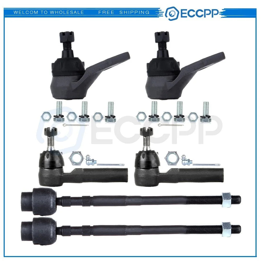 6pcs Front Tie Rod Ends Ball Joints For Oldsmobile 88 98 Pontiac Bonneville 6B93BC-57 [1]