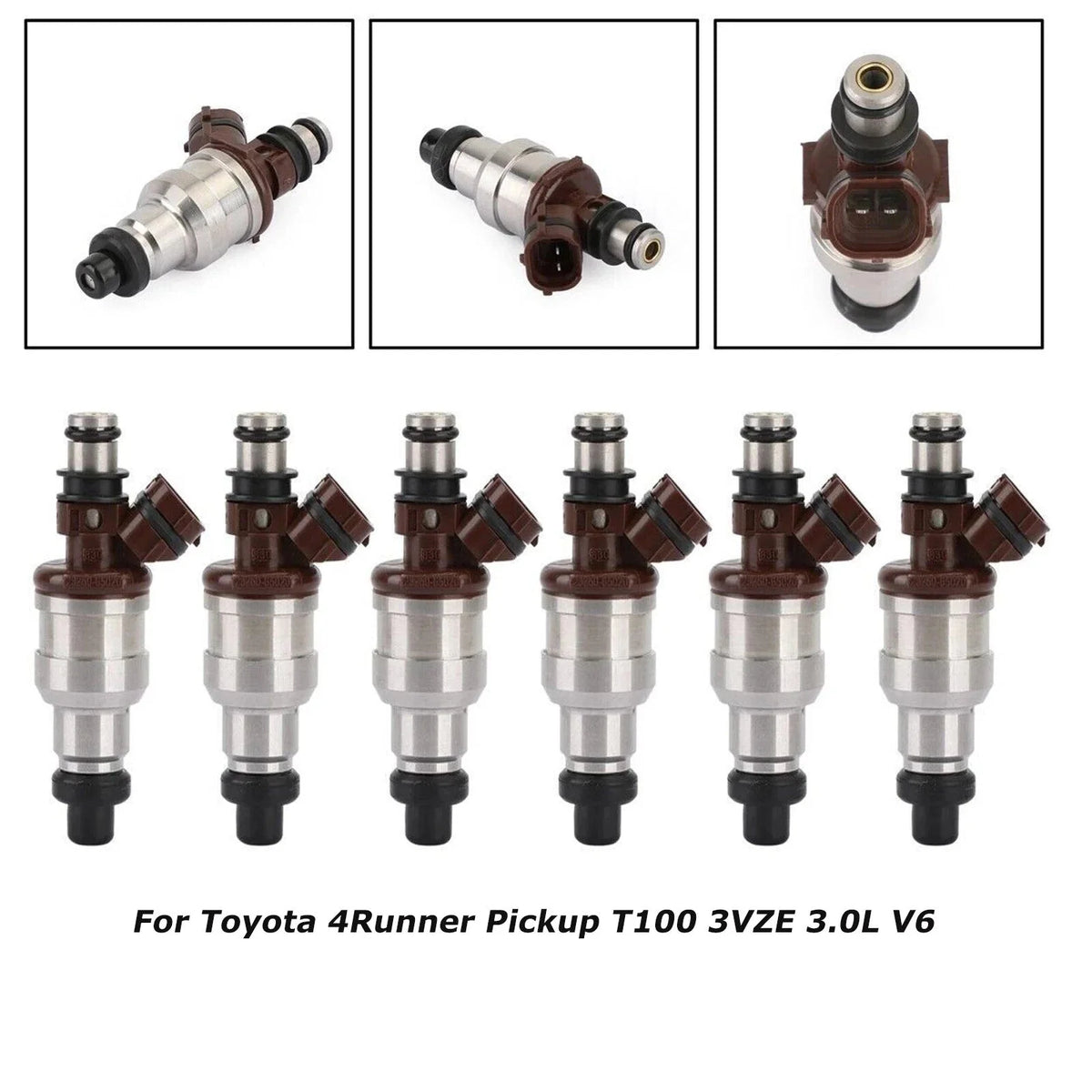 6pcs Fuel Injectors 23250-35040 For Toyota 4Runner Pickup T100 3VZE 3.0L V6 6B93BC-57 [1]