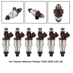 6pcs Fuel Injectors 23250-35040 For Toyota 4Runner Pickup T100 3VZE 3.0L V6 6B93BC-57 [1]