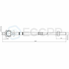 6set Fits 2000-2003 2004 Ford Focus Front Lower Ball Joints Inner Outer Tie Rods KOEEP [2]