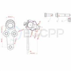 6set Fits 2000-2003 2004 Ford Focus Front Lower Ball Joints Inner Outer Tie Rods KOEEP [4]