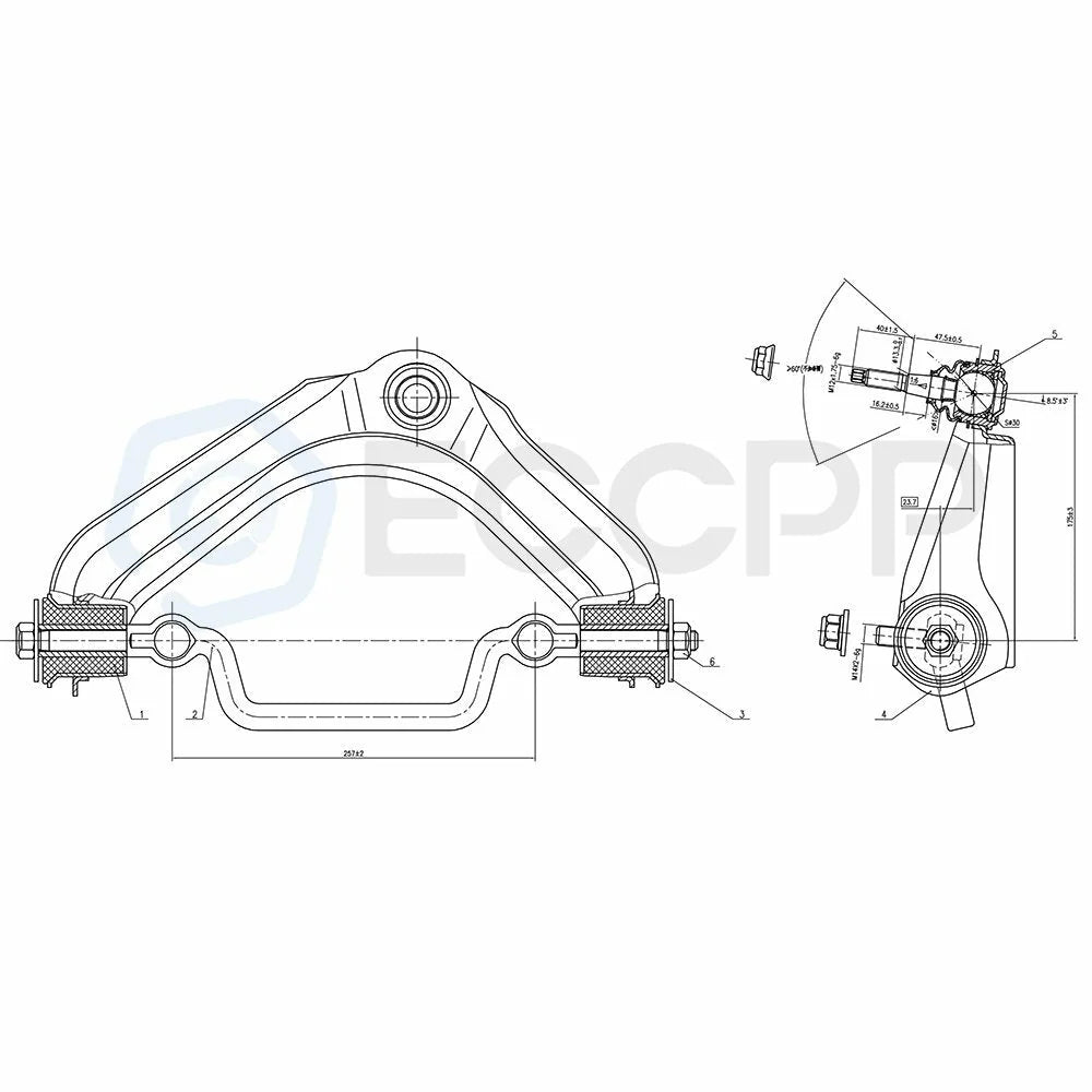 6set Front Sway Bar Upper Control Arm Ball Joints Fits 02-2005 Ford Explorer 6B93BC-57 [2]