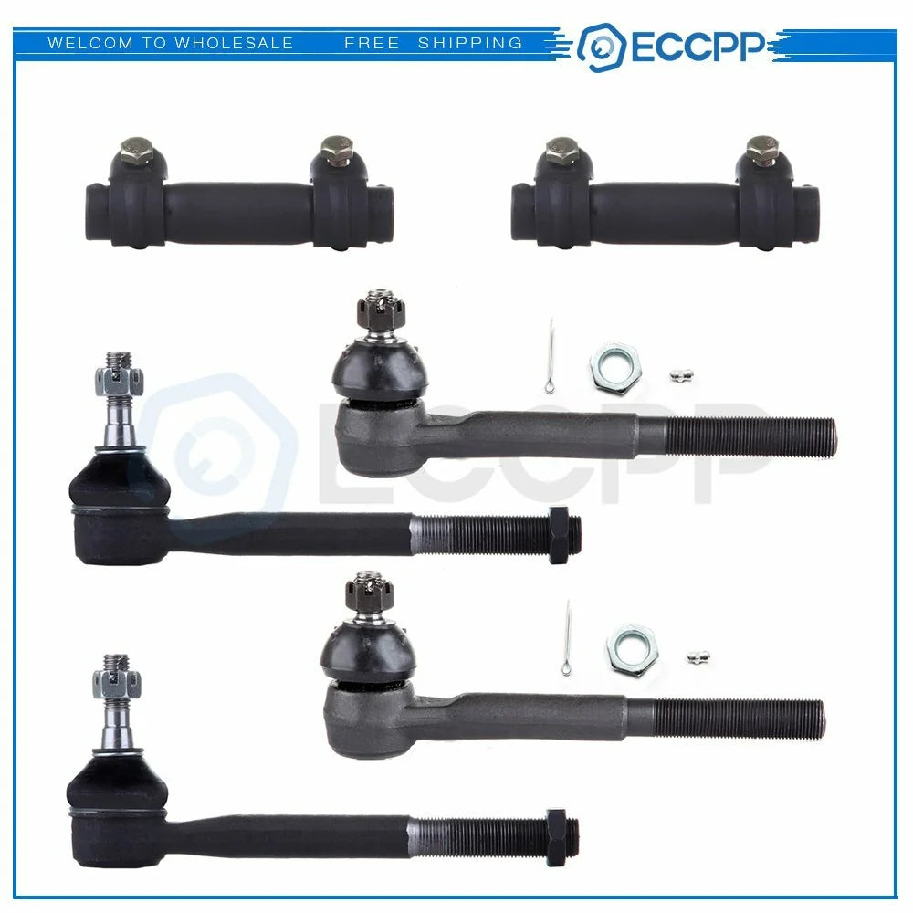 6x For 1999 2000 Cadillac Escalade Astro Inner Outer Tie Rods Adjusting Sleeves 6B93BC-57 [1]