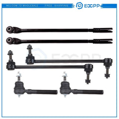 6x Front Inner Outer Tie Rods Sway Bars Kit For 1998-2004 Chrysler Concorde 6B93BC-57 [1]