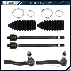 6x Front Inner and Outer Tie Rod Ends Suspension Kit For 2004-2009 Toyota Prius KOEEP [1]