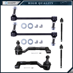 6x Front Tie Rod Ends Sway Bars For 2005-2015 DODGE CHARGER MAGNUM CHRYSLER 300 KOEEP [1]