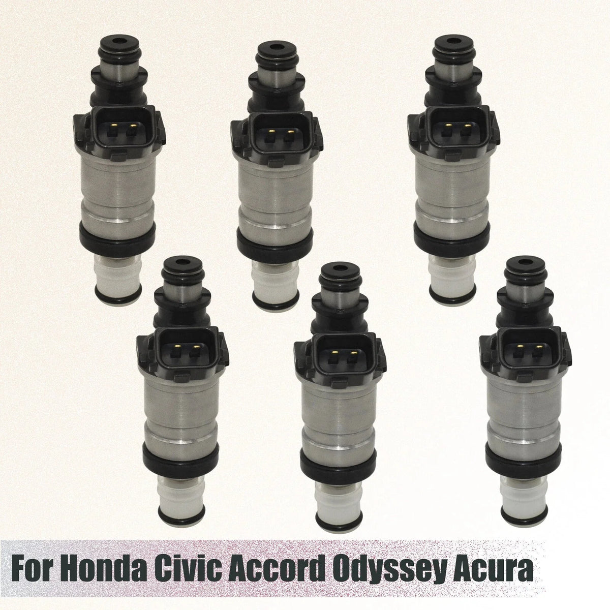 6x Fuel Injectors For Honda Civic Accord CR-V EX LX Acura RL TL 06164-P8A-A00 6B93BC-57 [1]