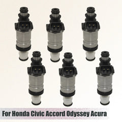 6x Fuel Injectors For Honda Civic Accord CR-V EX LX Acura RL TL 06164-P8A-A00 6B93BC-57 [1]