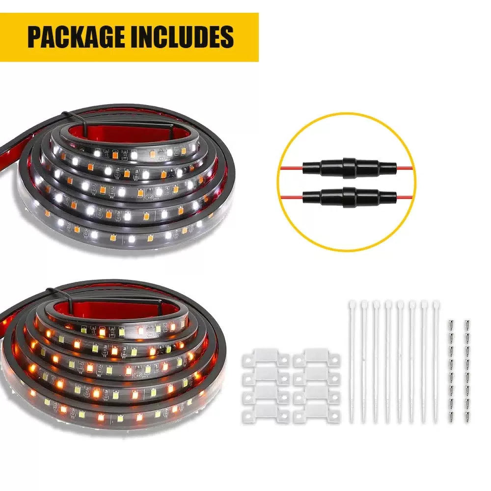 70" Running Board LED Lights Side Step Strip Bar Turn Signal Truck Off-Road SUV 6B93BC-57 [10]