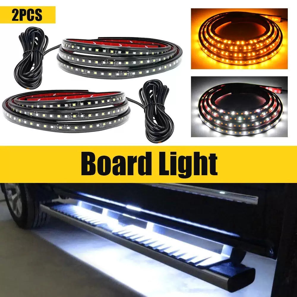 70" Running Board LED Lights Side Step Strip Bar Turn Signal Truck Off-Road SUV 6B93BC-57 [1]