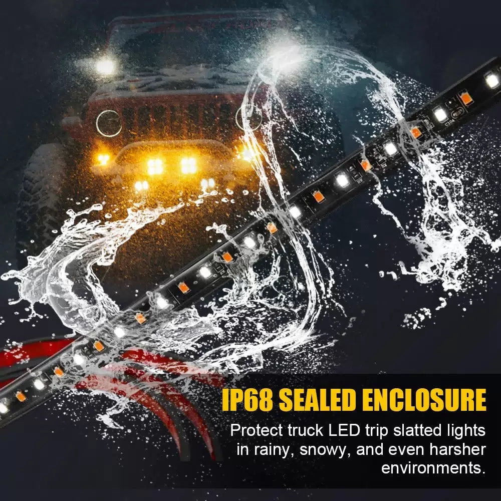 70" Running Board LED Lights Side Step Strip Bar Turn Signal Truck Off-Road SUV 6B93BC-57 [7]