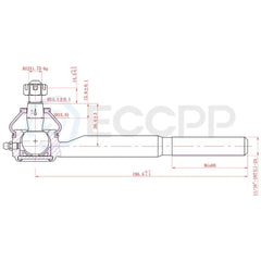 7x Front Tie Rods Adjusting Sleeves Steering Part For GMC Yukon Chevy Tahoe RWD KOEEP [3]