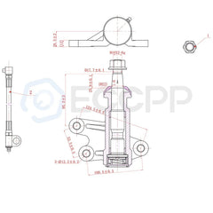 7x Front Tie Rods Adjusting Sleeves Steering Part For GMC Yukon Chevy Tahoe RWD KOEEP [4]