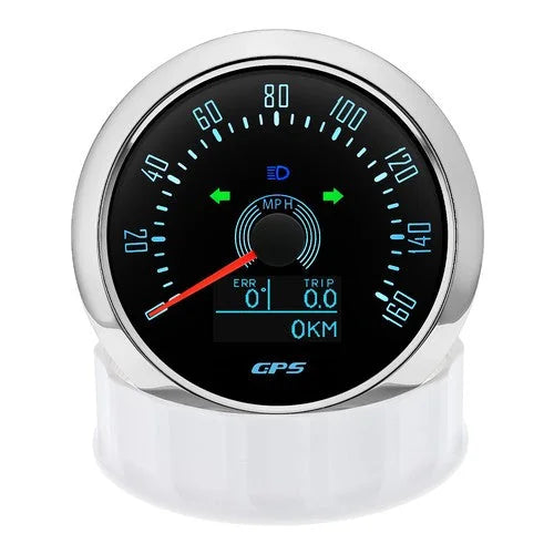 85mm Boat GPS Speedometer 0-160MPH Odometer Gauge Waterproof for Car Truck 6B93BC-57 [10]
