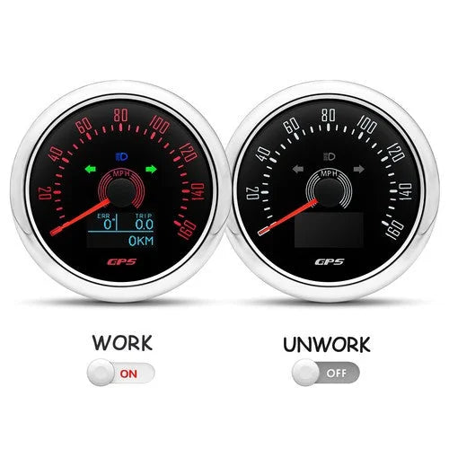 85mm Boat GPS Speedometer 0-160MPH Odometer Gauge Waterproof for Car Truck 6B93BC-57 [5]