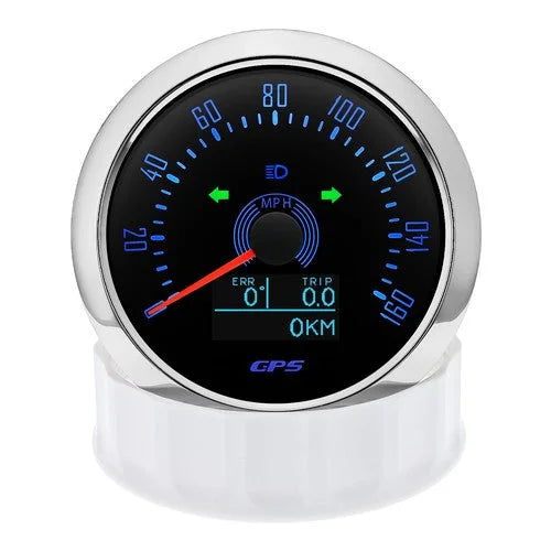 85mm Boat GPS Speedometer 0-160MPH Odometer Gauge Waterproof for Car Truck 6B93BC-57 [9]
