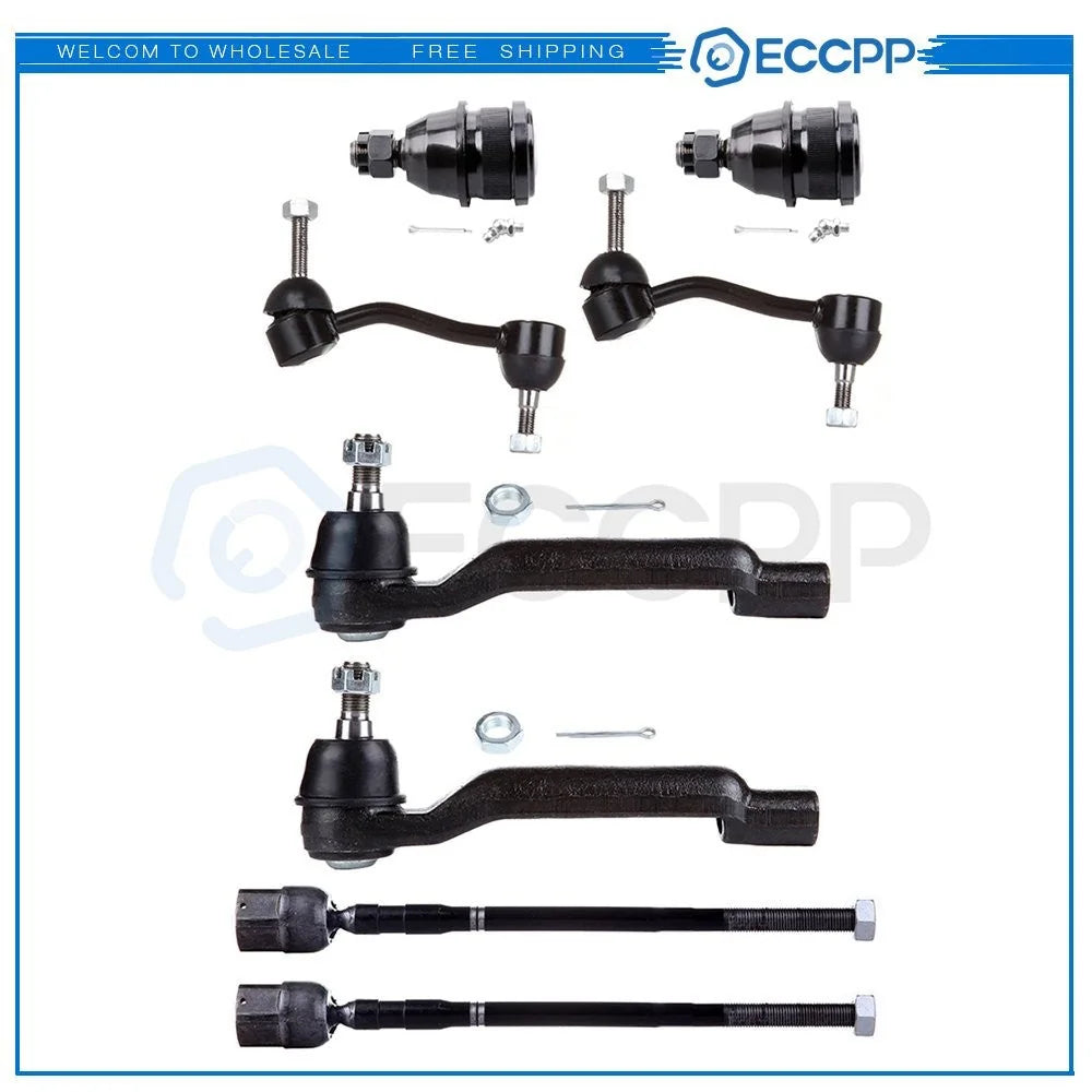 8PCS Front Inner Outer Tie Rod Ball Joint Sway Bar Kit Fits Ford Thunderbird KOEEP [1]