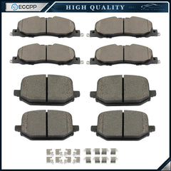 8PCS Front Rear Ceramic Brake Pads Kit For 2020-2023 Ford Explorer 2.3L 3.0L KOEEP [1]