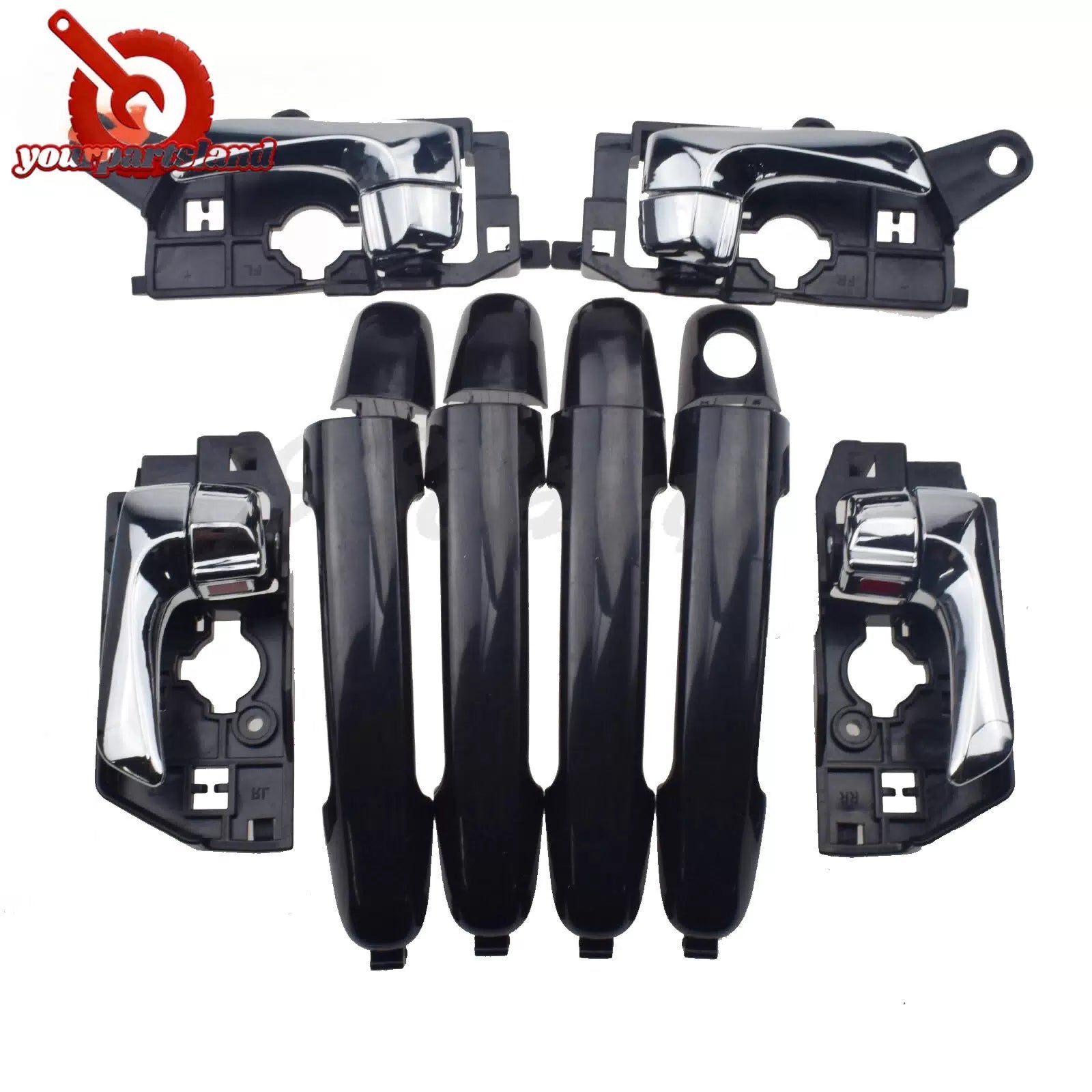 8PCS Front Rear Inside Outside Door Handles For Hyundai Sonata 2008 2009 2010 6B93BC-57 [2]